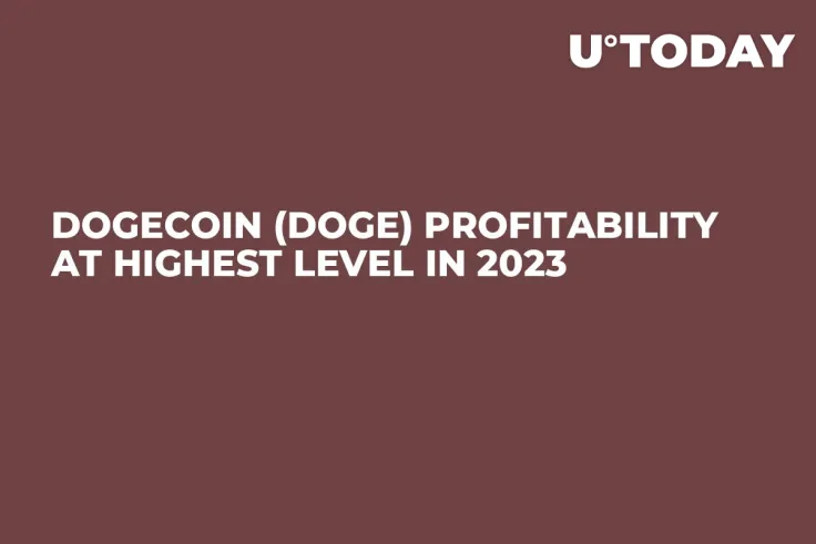 Dogecoin (DOGE) Profitability at Highest Level in 2023