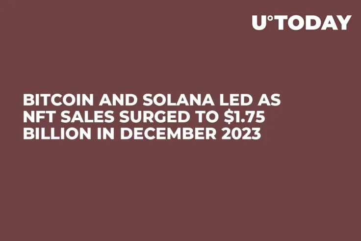 Bitcoin and Solana Led as NFT Sales Surged to $1.75 Billion in December 2023
