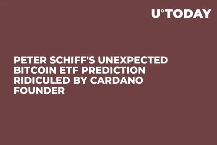 Peter Schiff's Unexpected Bitcoin ETF Prediction Ridiculed by Cardano Founder