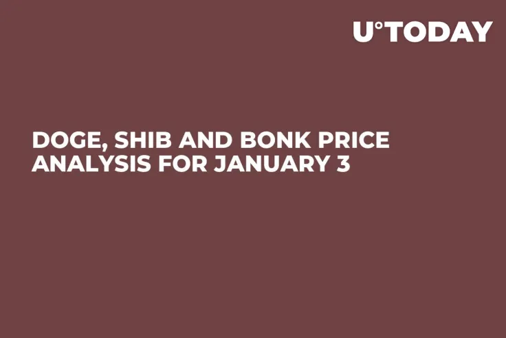 DOGE, SHIB and BONK Price Analysis for January 3