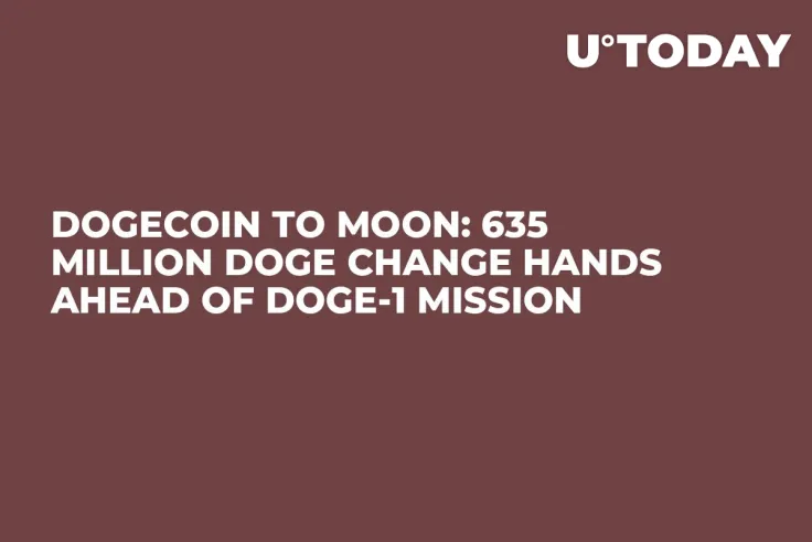 Dogecoin to Moon: 635 Million DOGE Change Hands Ahead of DOGE-1 Mission