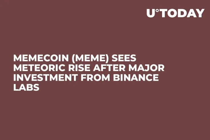 Memecoin (MEME) Sees Meteoric Rise After Major Investment From Binance Labs