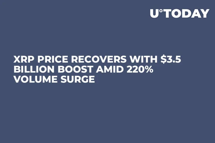 XRP Price Recovers With $3.5 Billion Boost Amid 220% Volume Surge