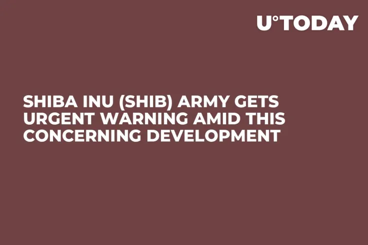 Shiba Inu (SHIB) Army Gets Urgent Warning Amid This Concerning Development