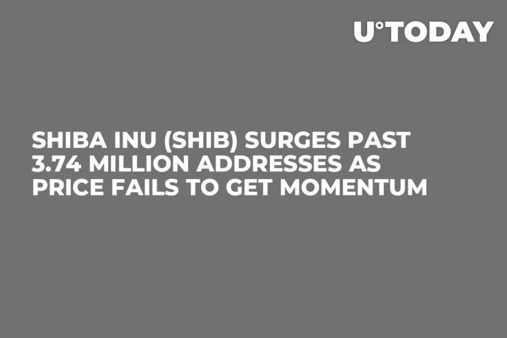 Shiba Inu (SHIB) Surges Past 3.74 Million Addresses as Price Fails to Get Momentum