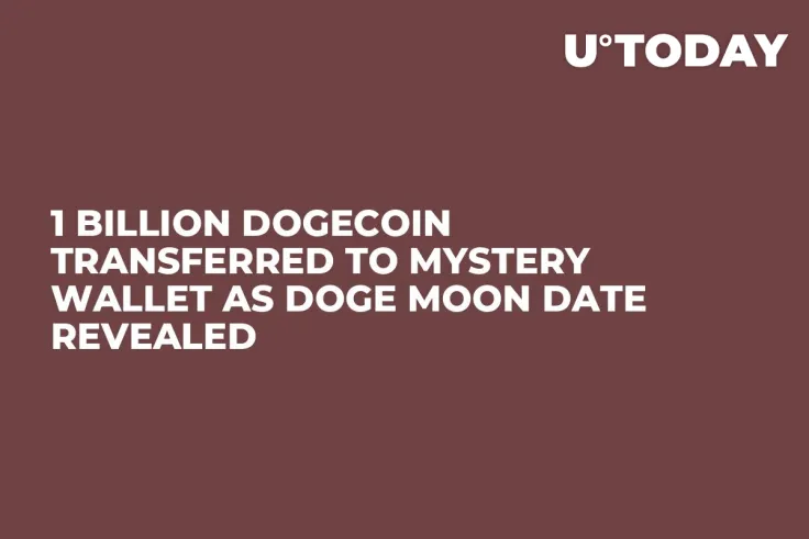 1 Billion Dogecoin Transferred to Mystery Wallet as DOGE Moon Date Revealed