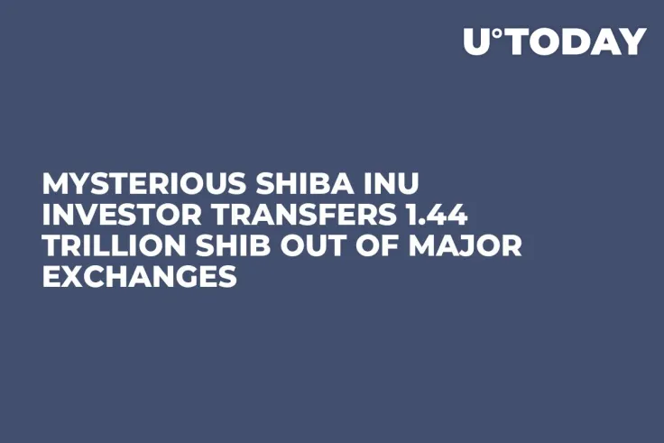 Mysterious Shiba Inu Investor Transfers 1.44 Trillion SHIB out of Major Exchanges