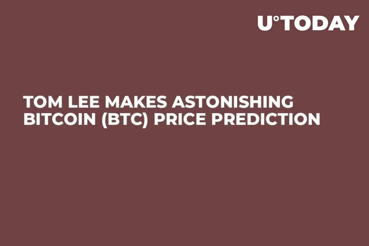 Tom Lee Makes Astonishing Bitcoin (BTC) Price Prediction