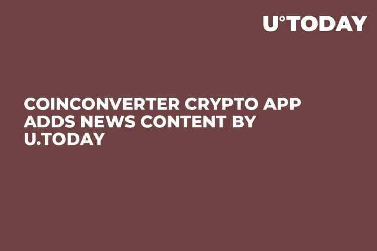 CoinConverter Crypto App Adds News Content by U.Today