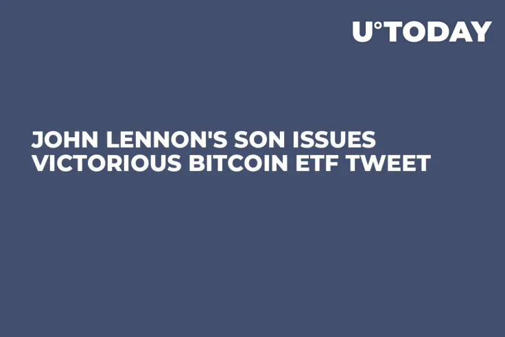 John Lennon's Son Issues Victorious Bitcoin ETF Tweet