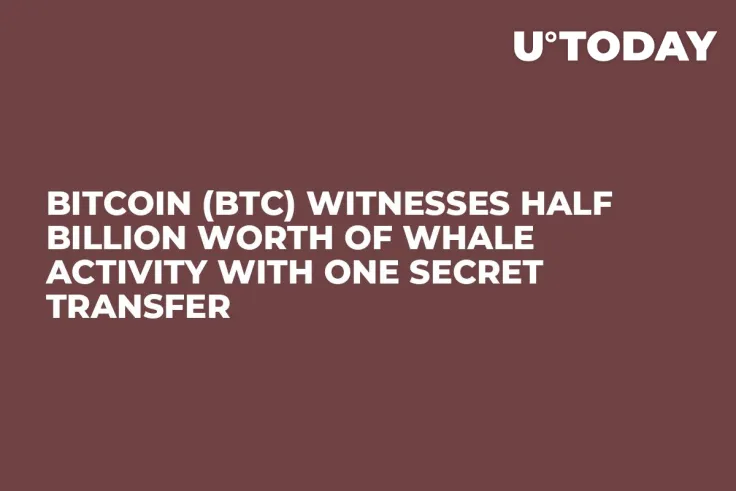 Bitcoin (BTC) Witnesses Half Billion Worth of Whale Activity With One Secret Transfer