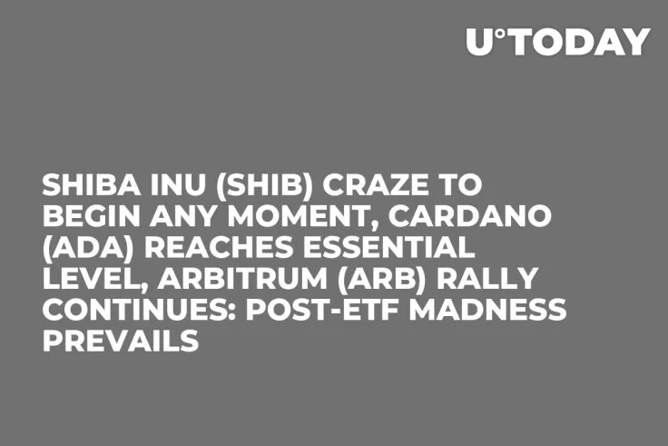 Shiba Inu (SHIB) Craze to Begin Any Moment, Cardano (ADA) Reaches Essential Level, Arbitrum (ARB) Rally Continues: Post-ETF Madness Prevails