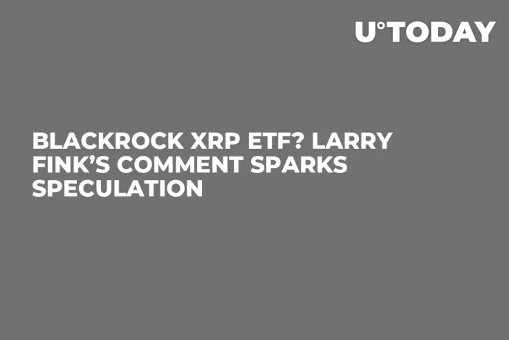 BlackRock XRP ETF? Larry Fink’s Comment Sparks Speculation 