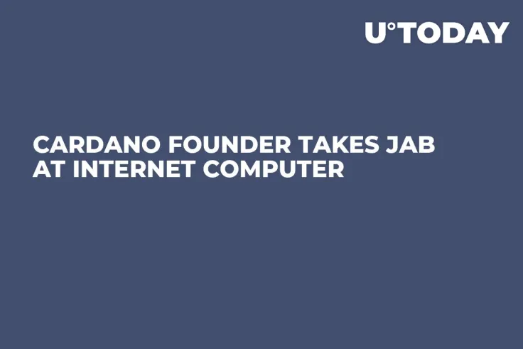 Cardano Founder Takes Jab at Internet Computer 