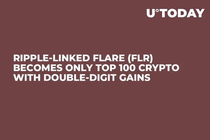 Ripple-Linked Flare (FLR) Becomes Only Top 100 Crypto With Double-Digit Gains
