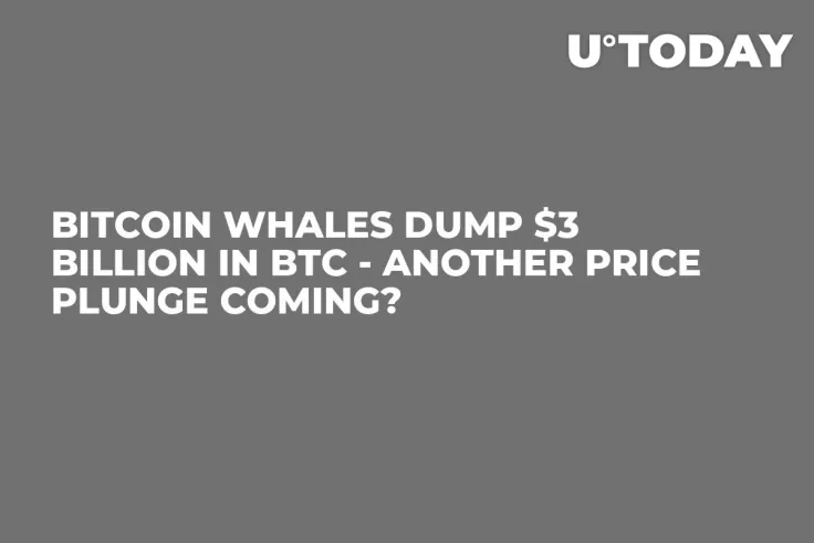 Bitcoin Whales Dump $3 Billion in BTC - Another Price Plunge Coming?