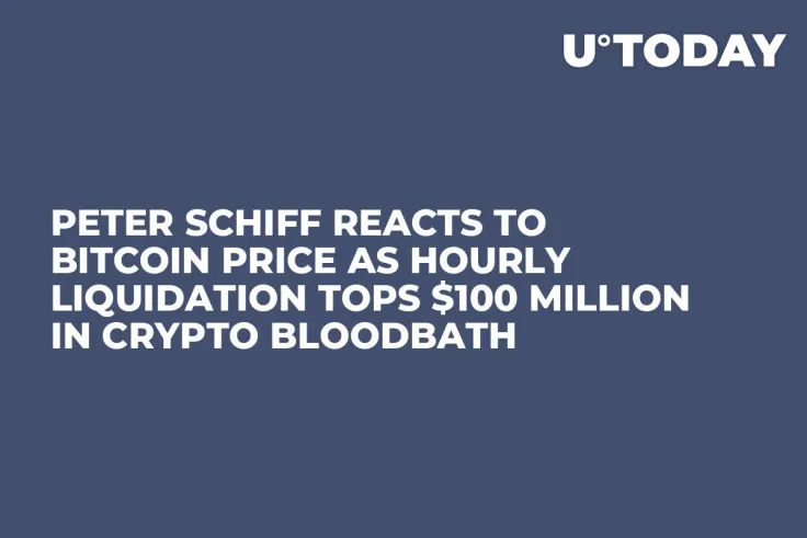 Peter Schiff Reacts to Bitcoin Price as Hourly Liquidation Tops $100 Million in Crypto Bloodbath