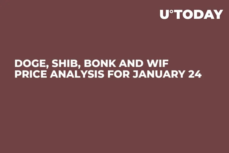DOGE, SHIB, BONK and WIF Price Analysis for January 24