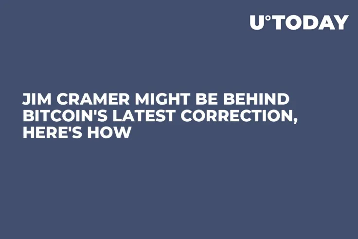 Jim Cramer Might Be Behind Bitcoin's Latest Correction, Here's How