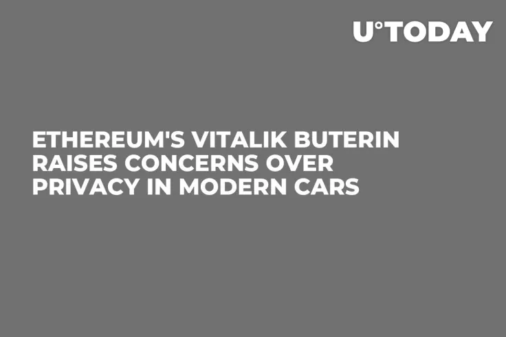 Ethereum's Vitalik Buterin Raises Concerns Over Privacy in Modern Cars