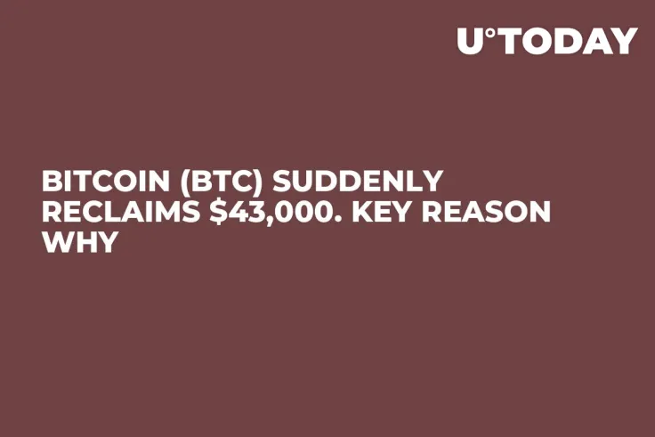Bitcoin (BTC) Suddenly Reclaims $43,000. Key Reason Why 
