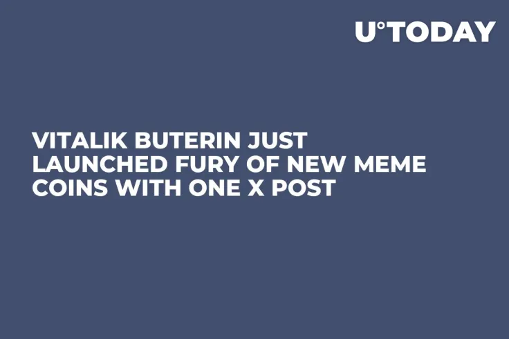 Vitalik Buterin Just Launched Fury of New Meme Coins With One X Post