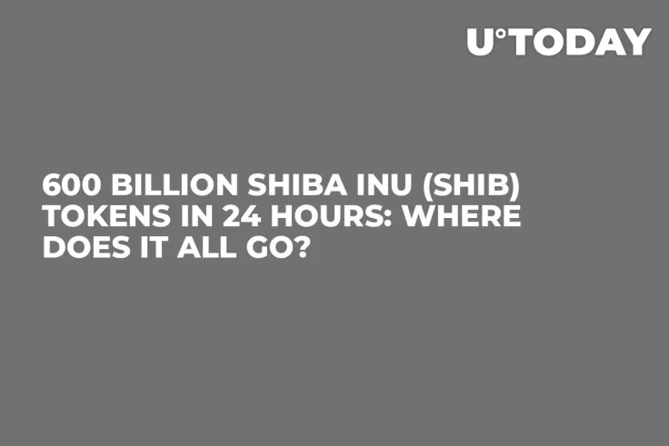 600 Billion Shiba Inu (SHIB) Tokens in 24 Hours: Where Does It All Go?
