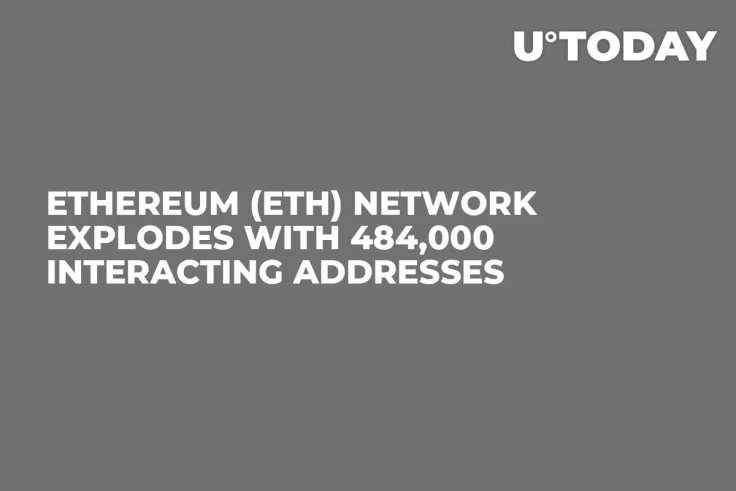 Ethereum (ETH) Network Explodes With 484,000 Interacting Addresses
