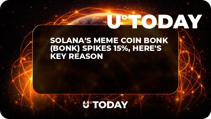 Solana's Meme Coin Bonk (BONK) Spikes 15%, Here's Key Reason
