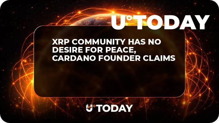XRP Community Has No Desire for Peace, Cardano Founder Claims
