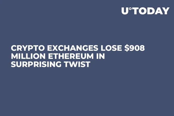 Crypto Exchanges Lose $908 Million Ethereum in Surprising Twist