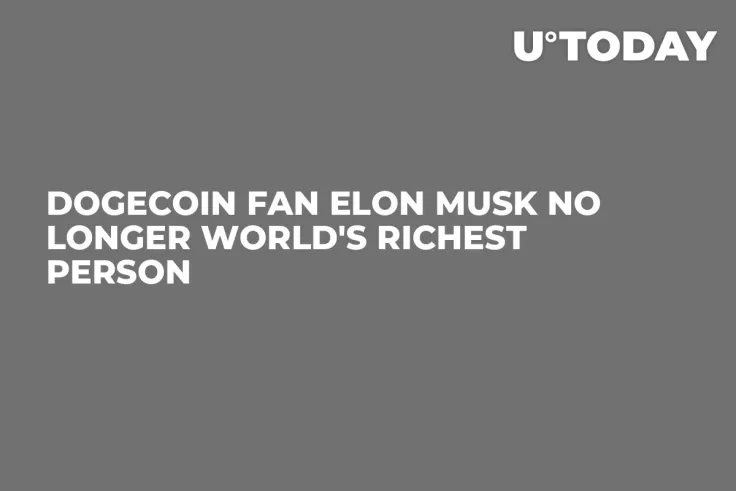 Dogecoin Fan Elon Musk No Longer World's Richest Person 