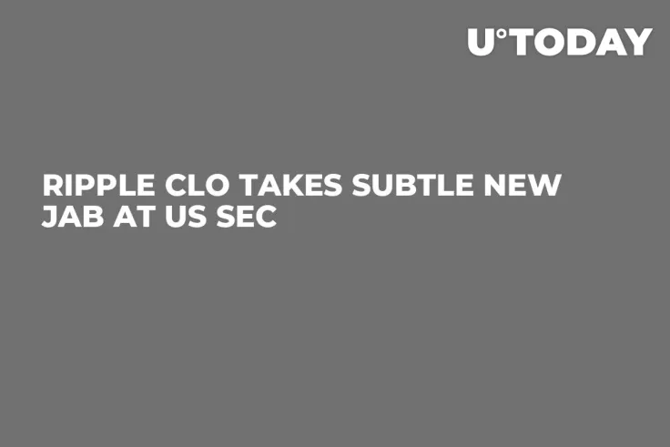 Ripple CLO Takes Subtle New Jab at US SEC