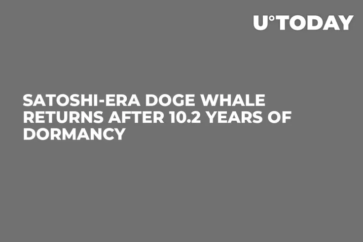 Satoshi-Era DOGE Whale Returns After 10.2 Years of Dormancy