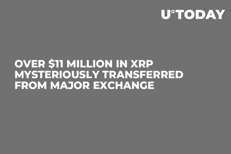 Over $11 Million in XRP Mysteriously Transferred From Major Exchange