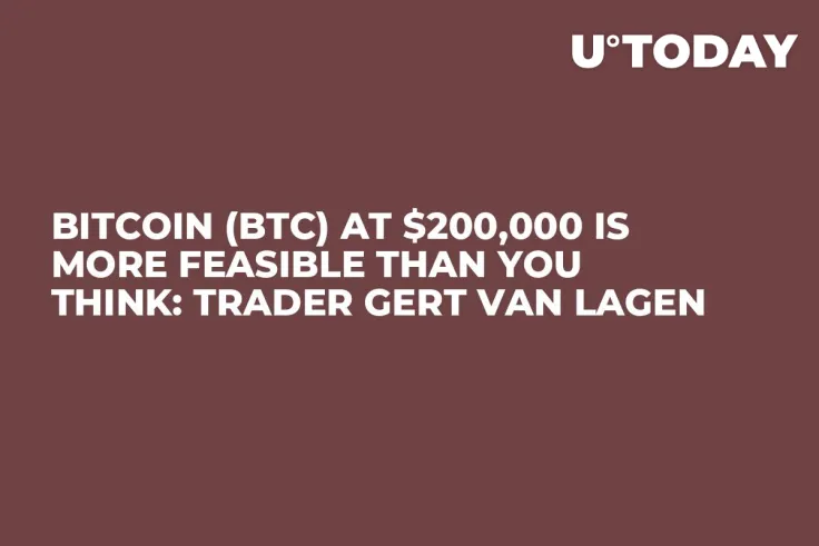 Bitcoin (BTC) at $200,000 Is More Feasible Than You Think: Trader Gert van Lagen