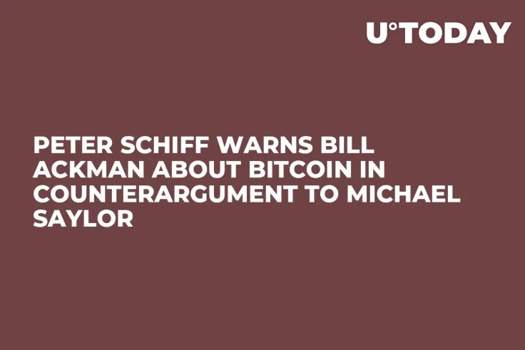 Peter Schiff Warns Bill Ackman About Bitcoin in Counterargument to Michael Saylor