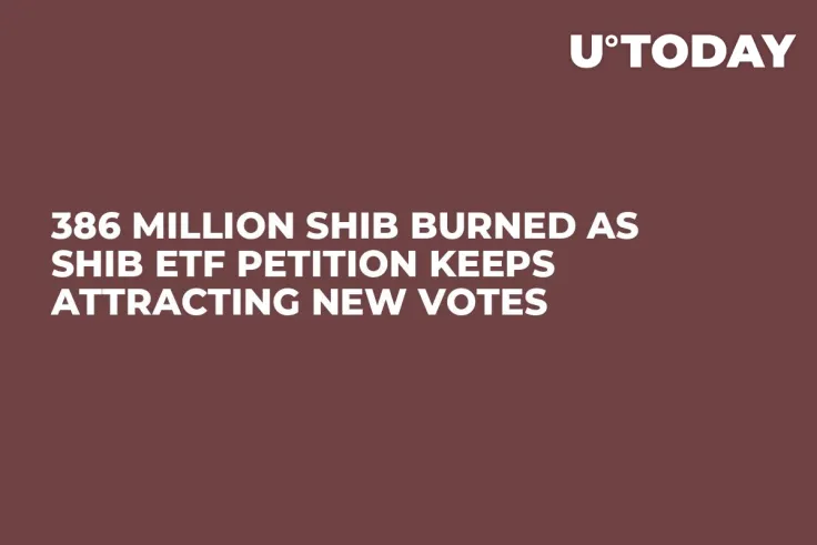 386 Million SHIB Burned as SHIB ETF Petition Keeps Attracting New Votes