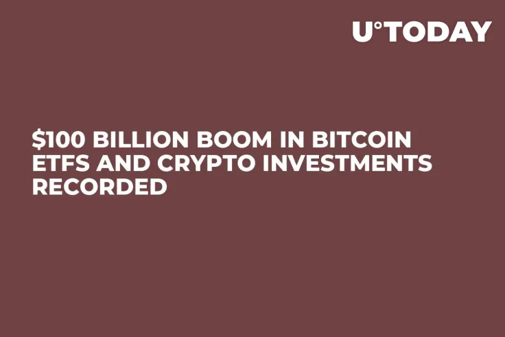 $100 Billion Boom in Bitcoin ETFs and Crypto Investments Recorded