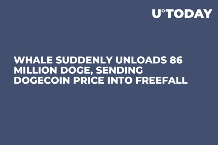 Whale Suddenly Unloads 86 Million DOGE, Sending Dogecoin Price into Freefall
