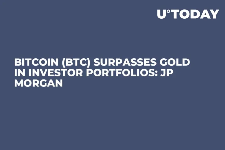 Bitcoin (BTC) Surpasses Gold in Investor Portfolios: JP Morgan