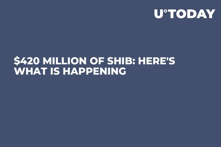 $420 Million of SHIB: Here's What Is Happening
