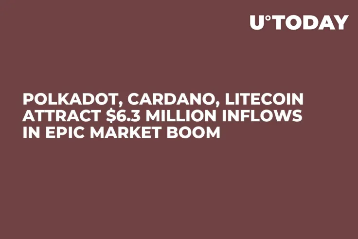 Polkadot, Cardano, Litecoin Attract $6.3 Million Inflows in Epic Market Boom