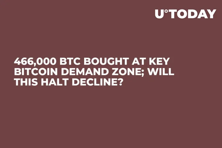 466,000 BTC Bought at Key Bitcoin Demand Zone; Will This Halt Decline?