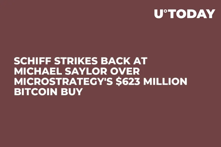 Schiff Strikes Back at Michael Saylor Over MicroStrategy's $623 Million Bitcoin Buy