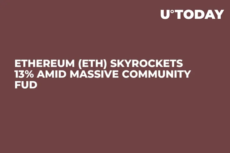 Ethereum (ETH) Skyrockets 13% Amid Massive Community FUD