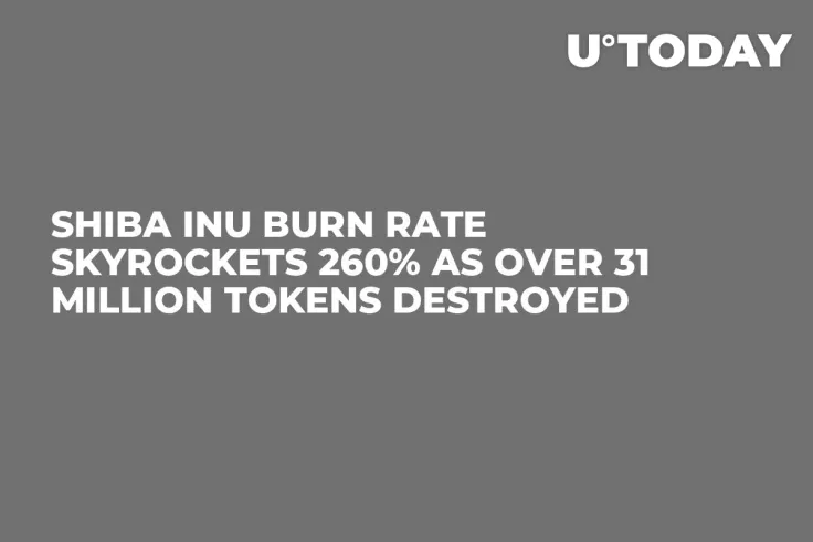Shiba Inu Burn Rate Skyrockets 260% as Over 31 Million Tokens Destroyed