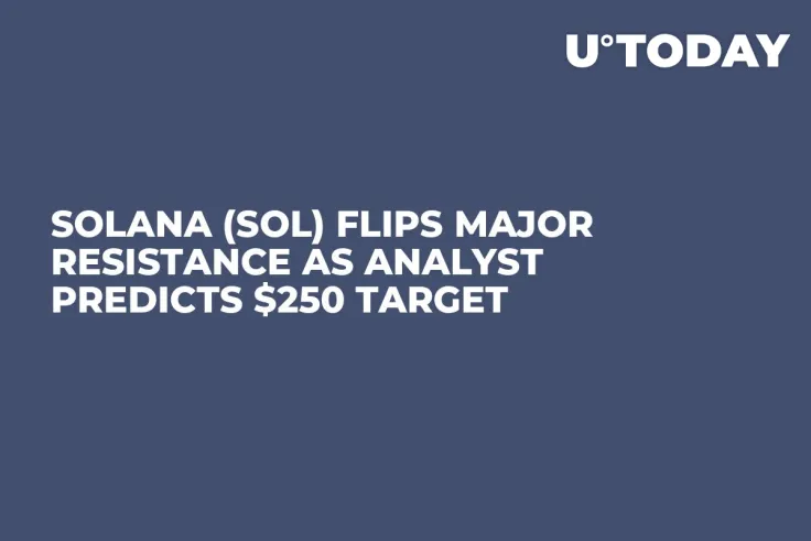 Solana (SOL) Flips Major Resistance as Analyst Predicts $250 Target