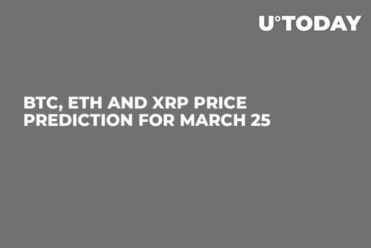 BTC, ETH and XRP Price Prediction for March 25