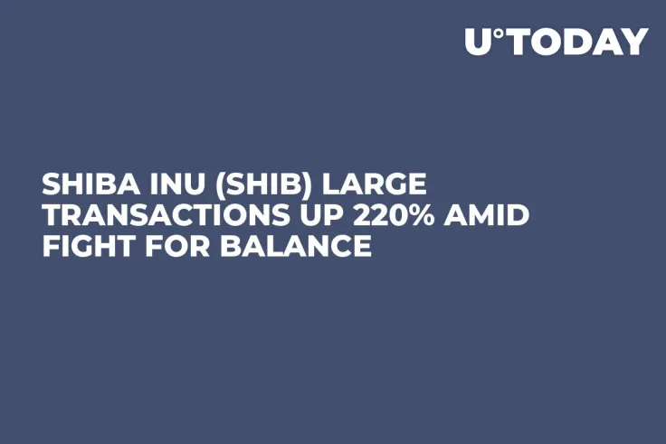 Shiba Inu (SHIB) Large Transactions up 220% Amid Fight for Balance